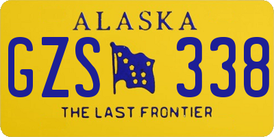 AK license plate GZS338