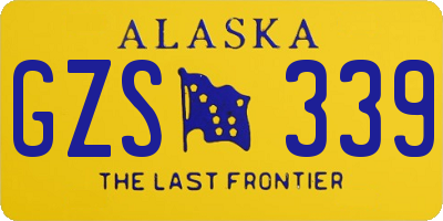 AK license plate GZS339