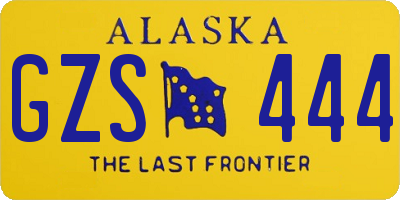 AK license plate GZS444