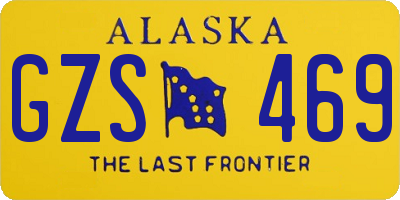 AK license plate GZS469