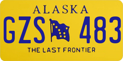 AK license plate GZS483