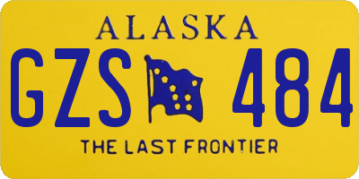 AK license plate GZS484