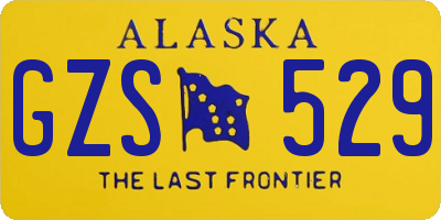 AK license plate GZS529