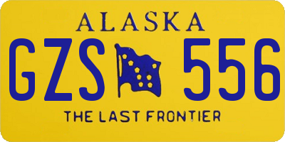 AK license plate GZS556