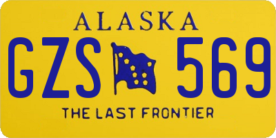 AK license plate GZS569