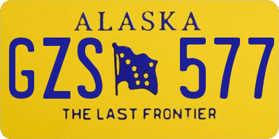 AK license plate GZS577