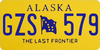 AK license plate GZS579