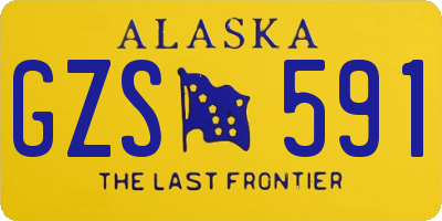 AK license plate GZS591