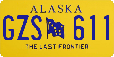 AK license plate GZS611