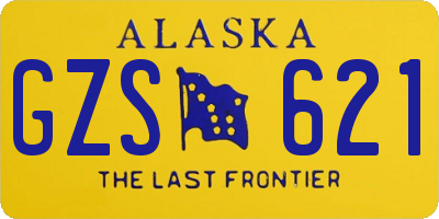 AK license plate GZS621