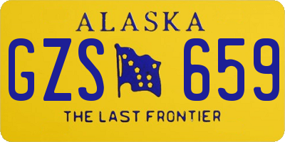 AK license plate GZS659