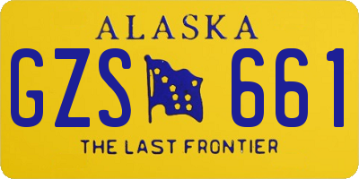 AK license plate GZS661