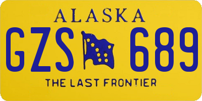 AK license plate GZS689