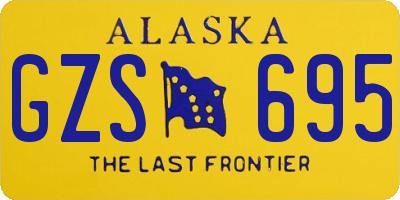 AK license plate GZS695