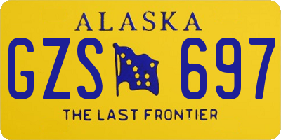 AK license plate GZS697