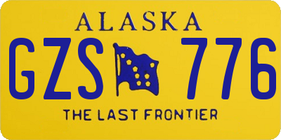 AK license plate GZS776