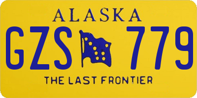 AK license plate GZS779