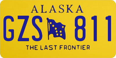 AK license plate GZS811