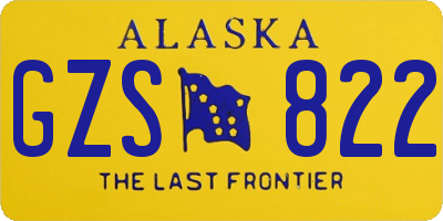 AK license plate GZS822