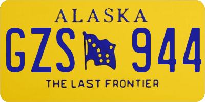 AK license plate GZS944