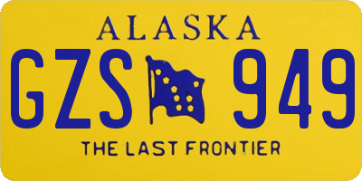 AK license plate GZS949