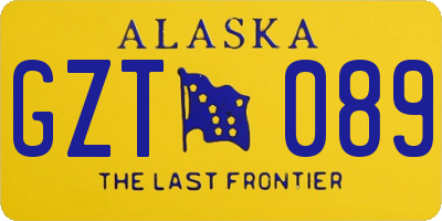 AK license plate GZT089