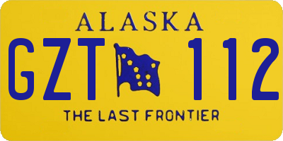 AK license plate GZT112