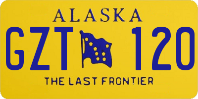 AK license plate GZT120