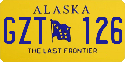 AK license plate GZT126