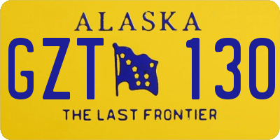 AK license plate GZT130