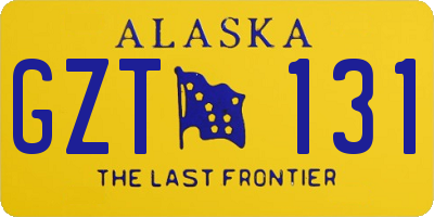 AK license plate GZT131