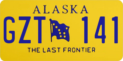 AK license plate GZT141