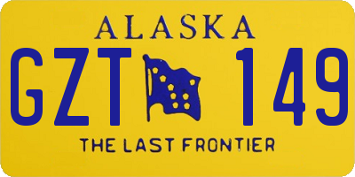 AK license plate GZT149