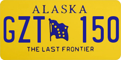 AK license plate GZT150