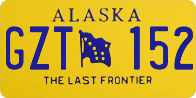 AK license plate GZT152