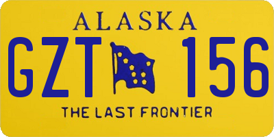 AK license plate GZT156