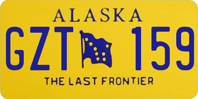 AK license plate GZT159