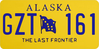 AK license plate GZT161