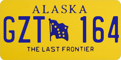 AK license plate GZT164