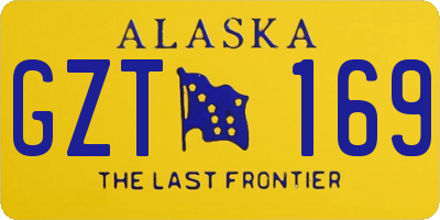 AK license plate GZT169