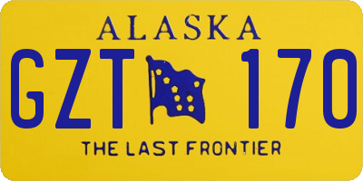 AK license plate GZT170