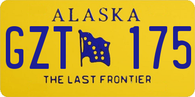 AK license plate GZT175