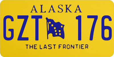 AK license plate GZT176