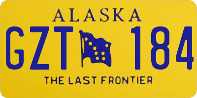 AK license plate GZT184