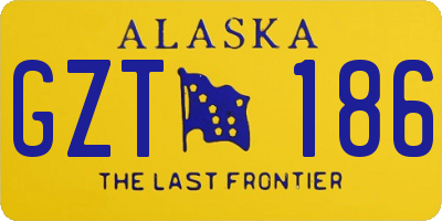 AK license plate GZT186