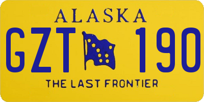 AK license plate GZT190