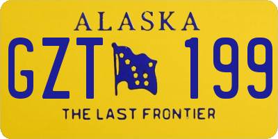 AK license plate GZT199