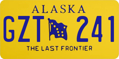 AK license plate GZT241