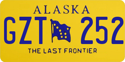 AK license plate GZT252