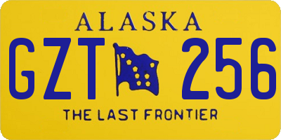 AK license plate GZT256